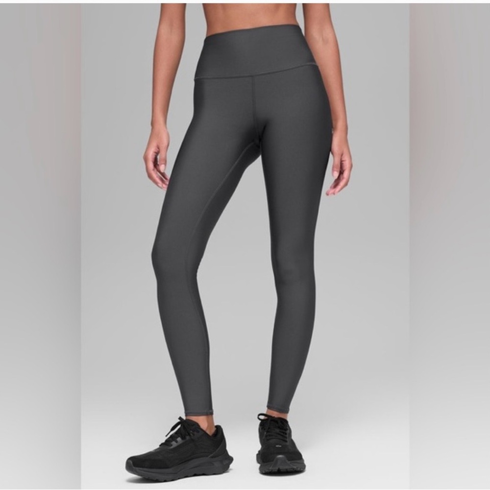 ALO Yoga Charcoal Leggings- high waist, Airbrush
